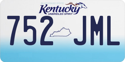 KY license plate 752JML