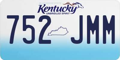 KY license plate 752JMM