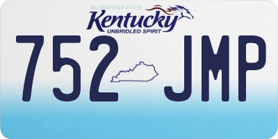 KY license plate 752JMP