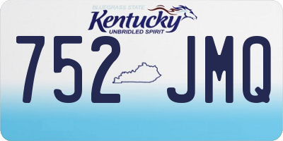 KY license plate 752JMQ