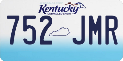 KY license plate 752JMR