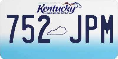 KY license plate 752JPM
