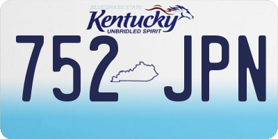 KY license plate 752JPN