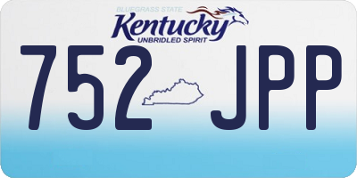 KY license plate 752JPP