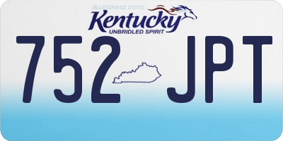 KY license plate 752JPT