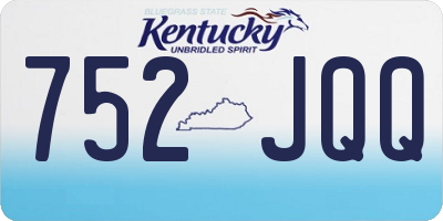 KY license plate 752JQQ