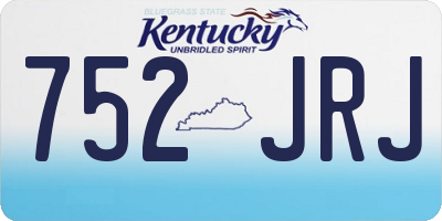 KY license plate 752JRJ