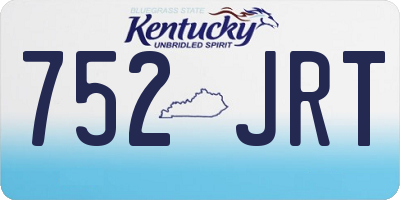 KY license plate 752JRT