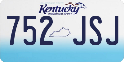 KY license plate 752JSJ