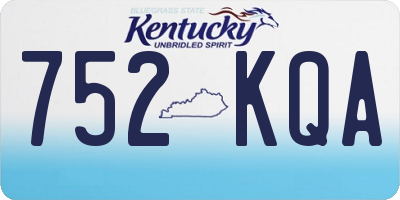KY license plate 752KQA