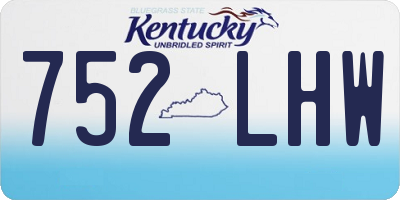 KY license plate 752LHW