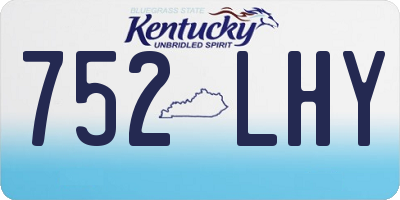 KY license plate 752LHY