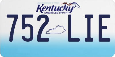 KY license plate 752LIE