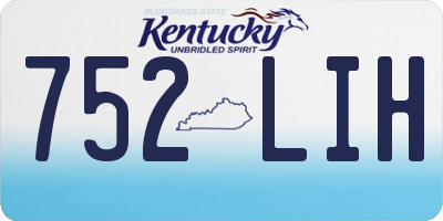 KY license plate 752LIH