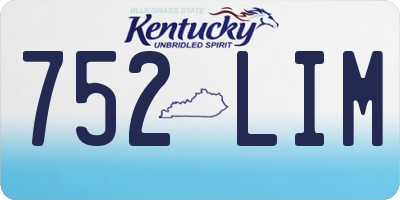 KY license plate 752LIM