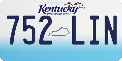 KY license plate 752LIN