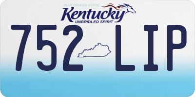 KY license plate 752LIP