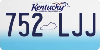 KY license plate 752LJJ