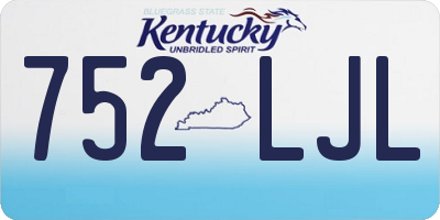 KY license plate 752LJL
