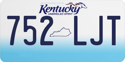 KY license plate 752LJT