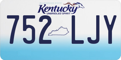 KY license plate 752LJY