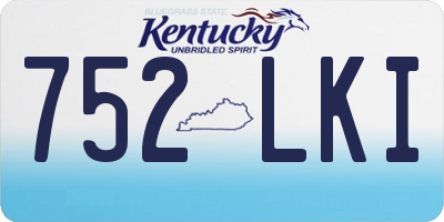 KY license plate 752LKI