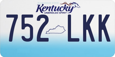 KY license plate 752LKK