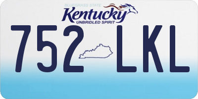 KY license plate 752LKL