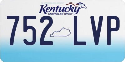 KY license plate 752LVP