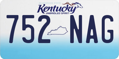 KY license plate 752NAG
