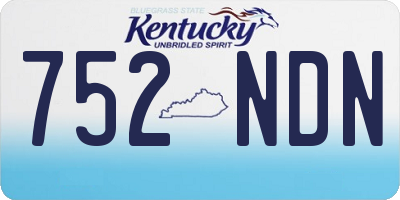 KY license plate 752NDN