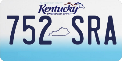 KY license plate 752SRA