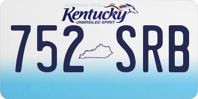KY license plate 752SRB