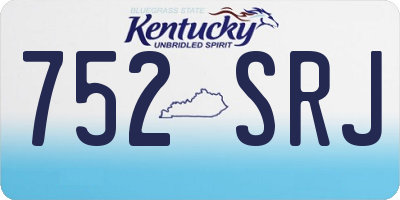 KY license plate 752SRJ