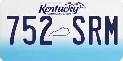 KY license plate 752SRM