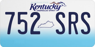 KY license plate 752SRS