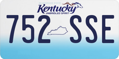 KY license plate 752SSE