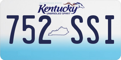 KY license plate 752SSI