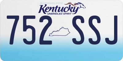 KY license plate 752SSJ