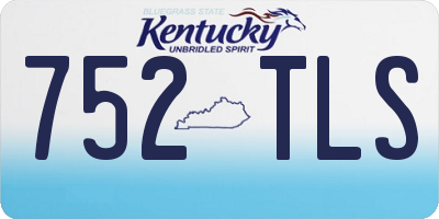 KY license plate 752TLS