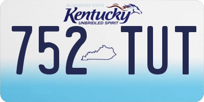 KY license plate 752TUT
