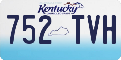 KY license plate 752TVH