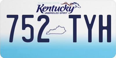 KY license plate 752TYH