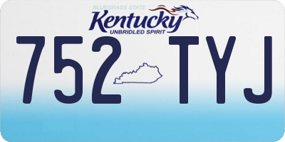 KY license plate 752TYJ