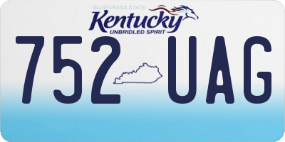 KY license plate 752UAG