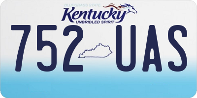 KY license plate 752UAS