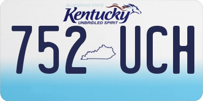 KY license plate 752UCH