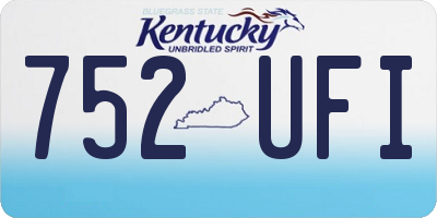KY license plate 752UFI
