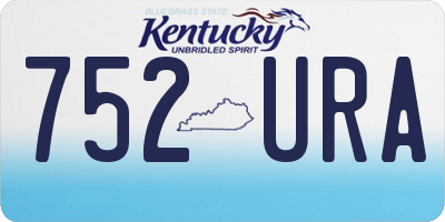 KY license plate 752URA