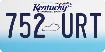 KY license plate 752URT